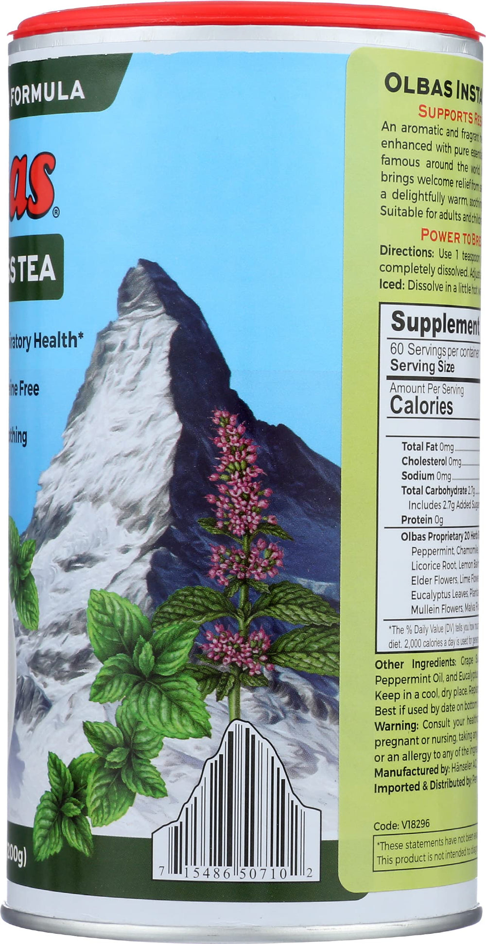 Olbas Herbal Tea Mix action shot inviting daily ritual.