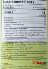 Olbas Herbal Tea Mix tea bags arranged for convenient brewing.