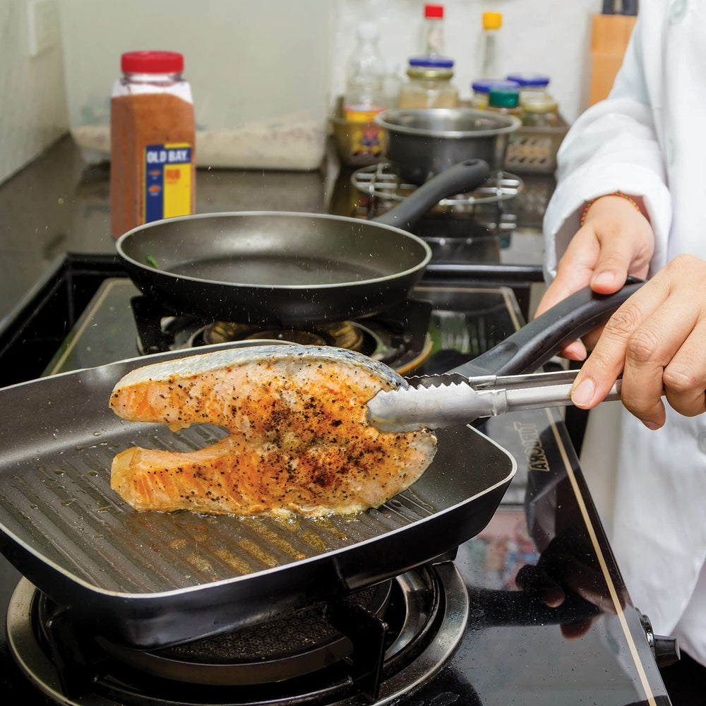 Crab cakes seasoned with OLD BAY Rub for iconic taste.