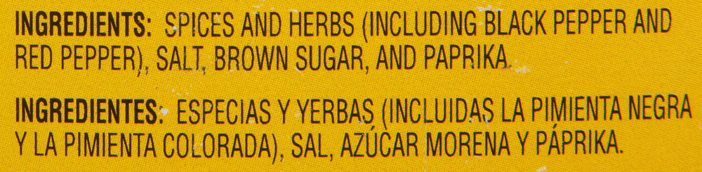 OLD BAY Rub being sprinkled to seal in juices on meat.