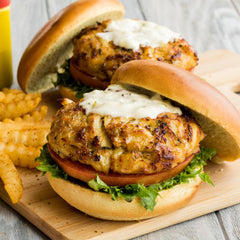 OLD BAY breaded chicken with seasoning.