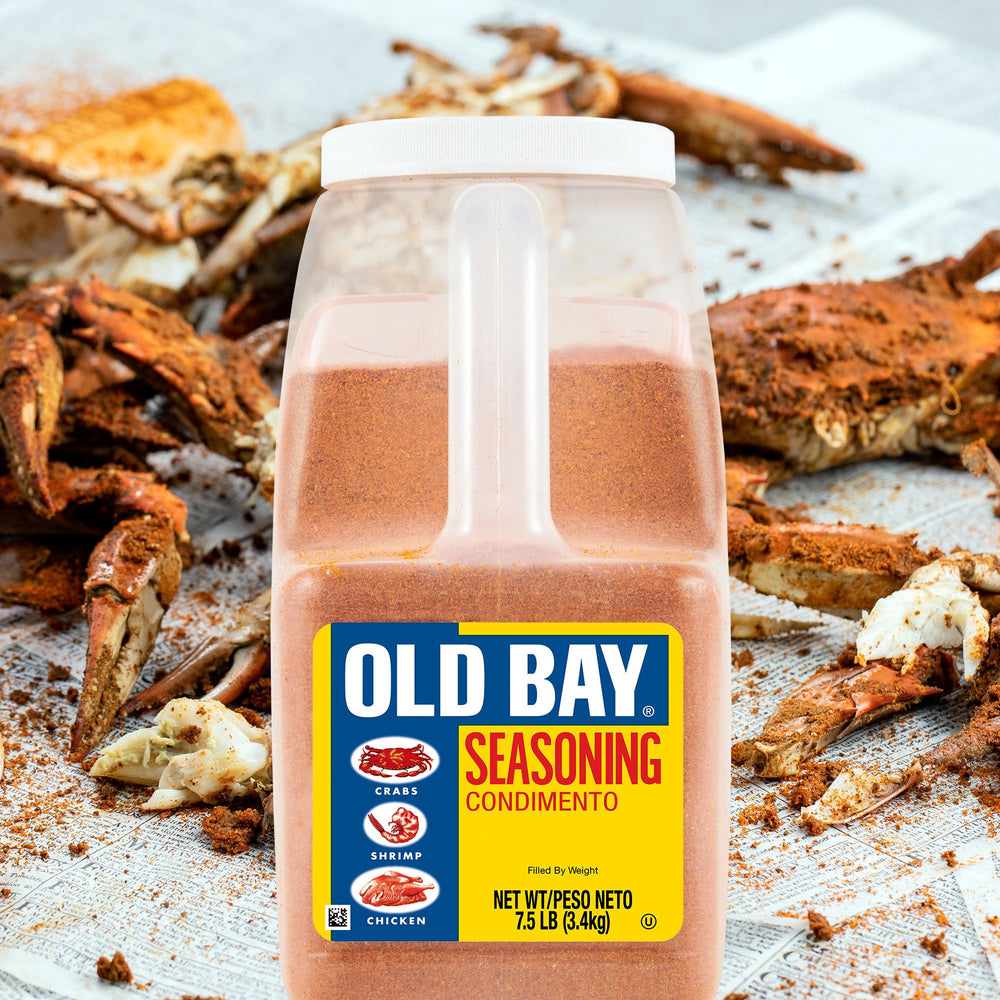 Lobster roll finished with OLD BAY coastal taste