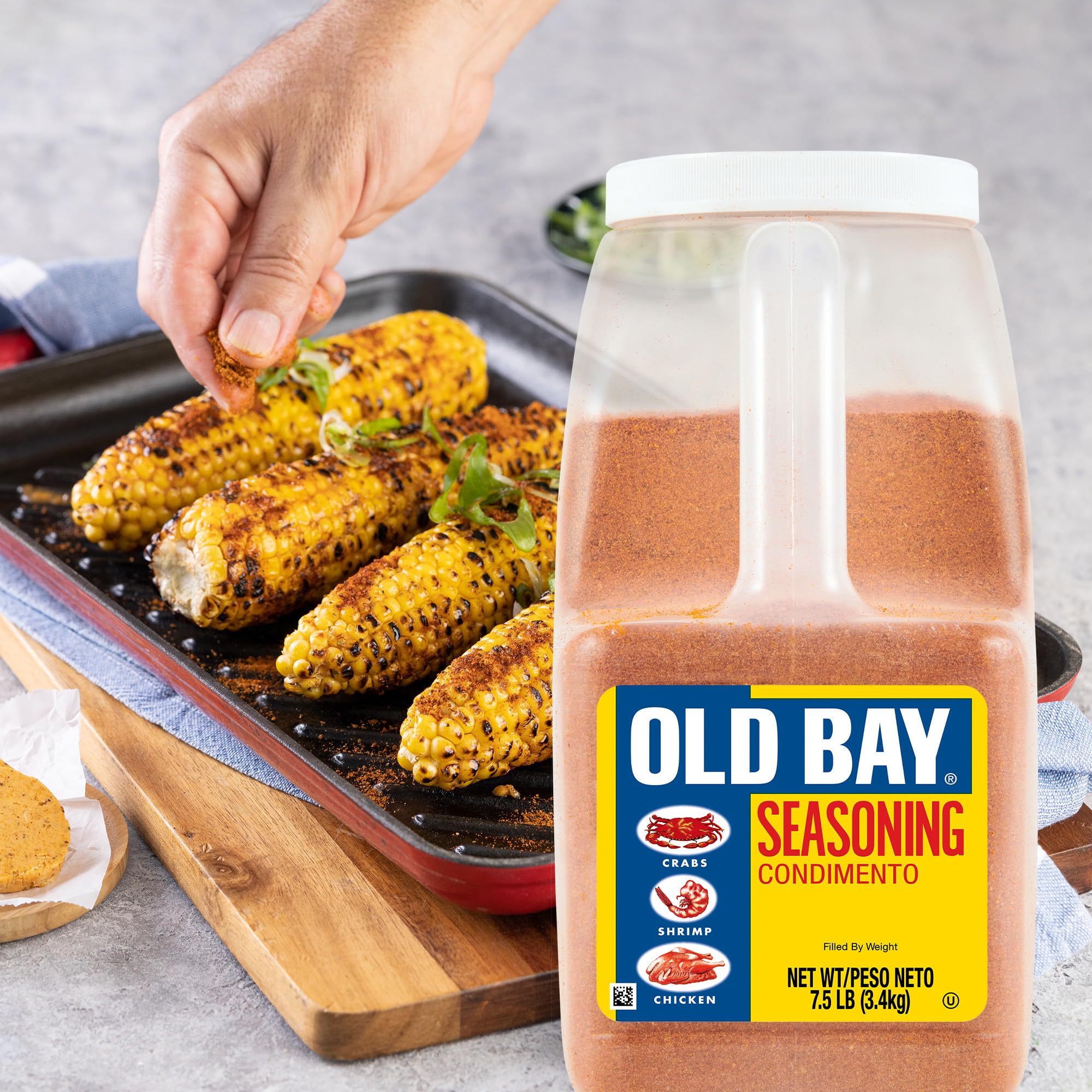 Popcorn seasoned with OLD BAY for savory snack