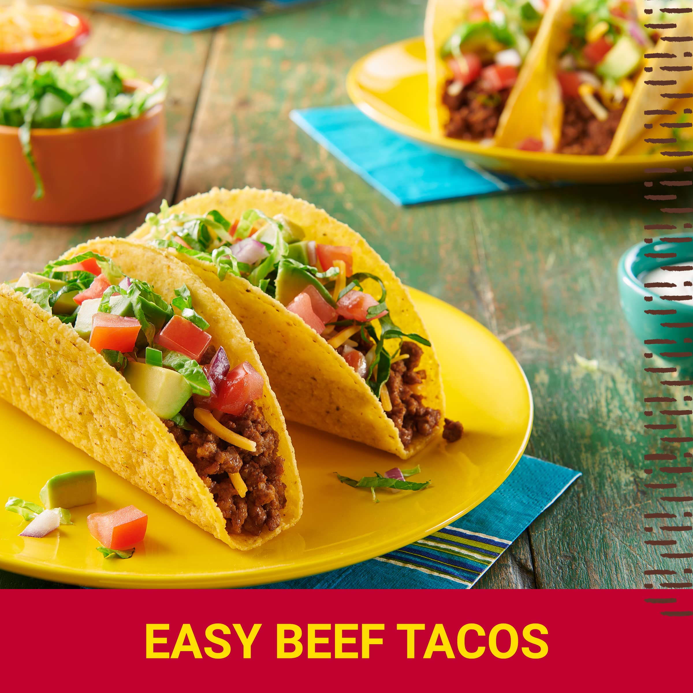 Old El Paso 20-minute taco night, quick and delicious.