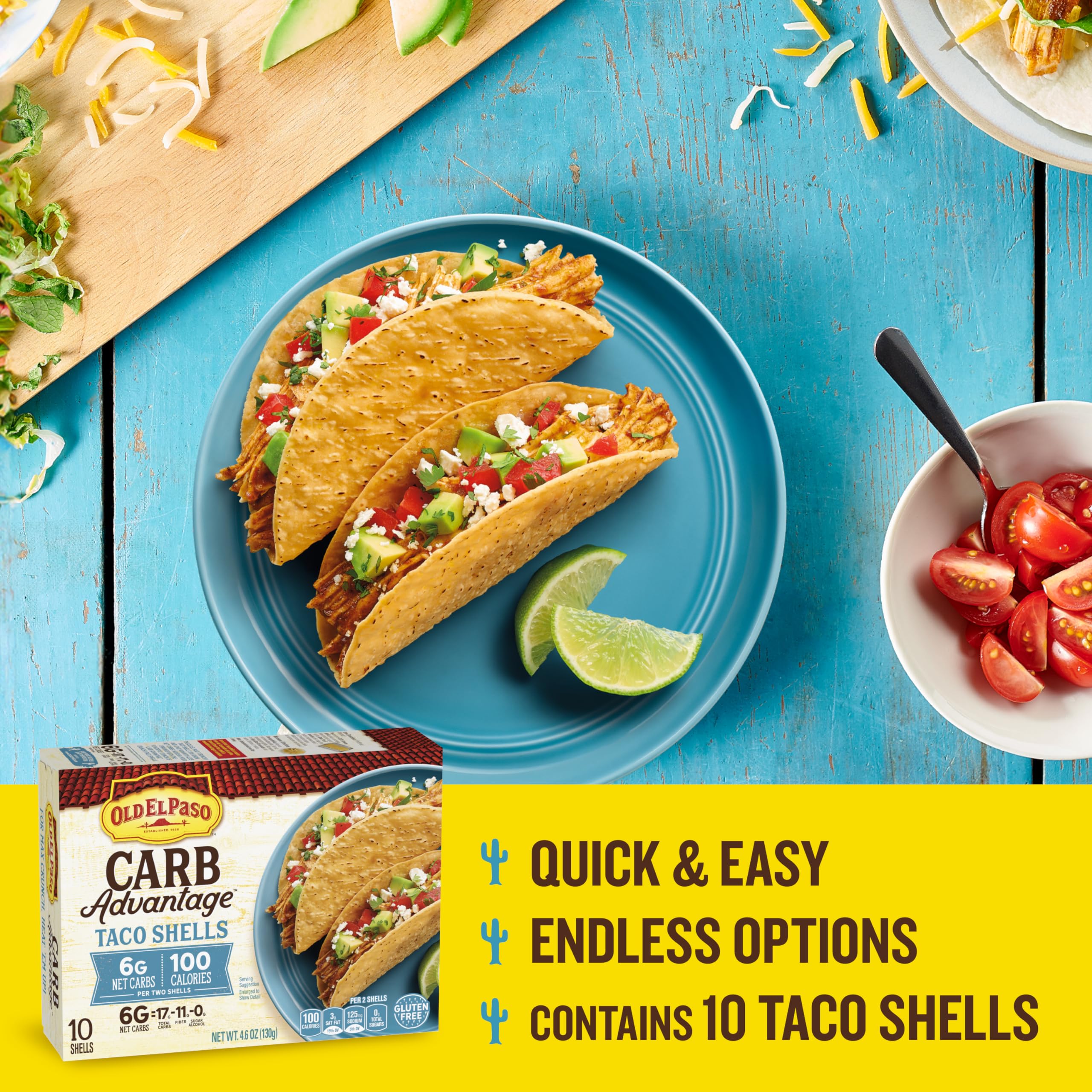 Old El Paso gluten-free shells ideal for gluten-free taco nights