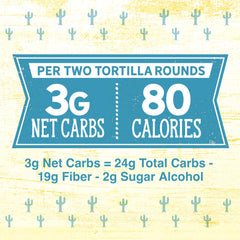 Old El Paso Carb Advantage Tortilla Rounds microwaved for a fast meal base.
