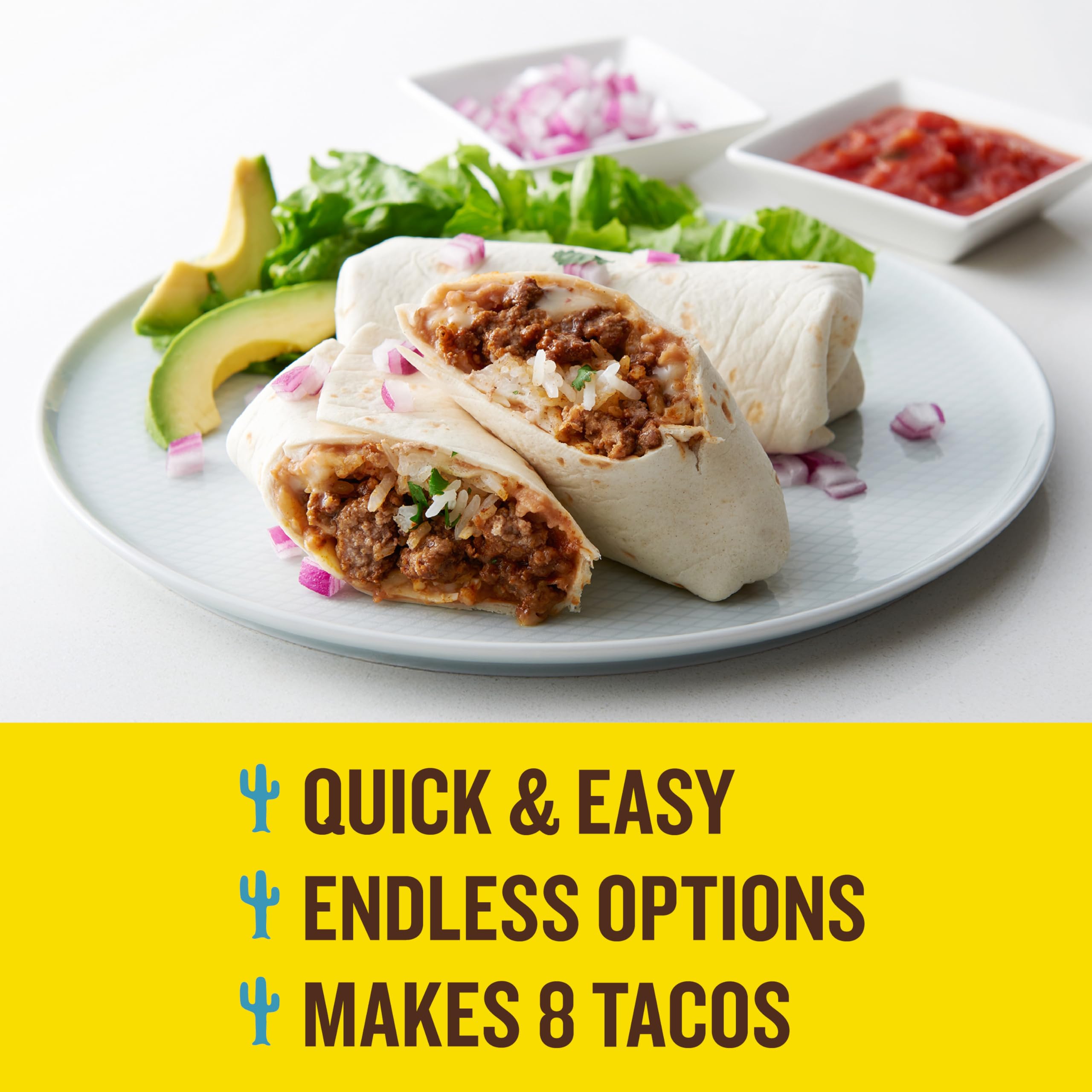 Old El Paso Carb Advantage Tortilla Rounds in the oven, warming to a crisp edge.