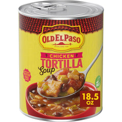 Old El Paso Chicken Tortilla Soup can ready for a quick lunch.