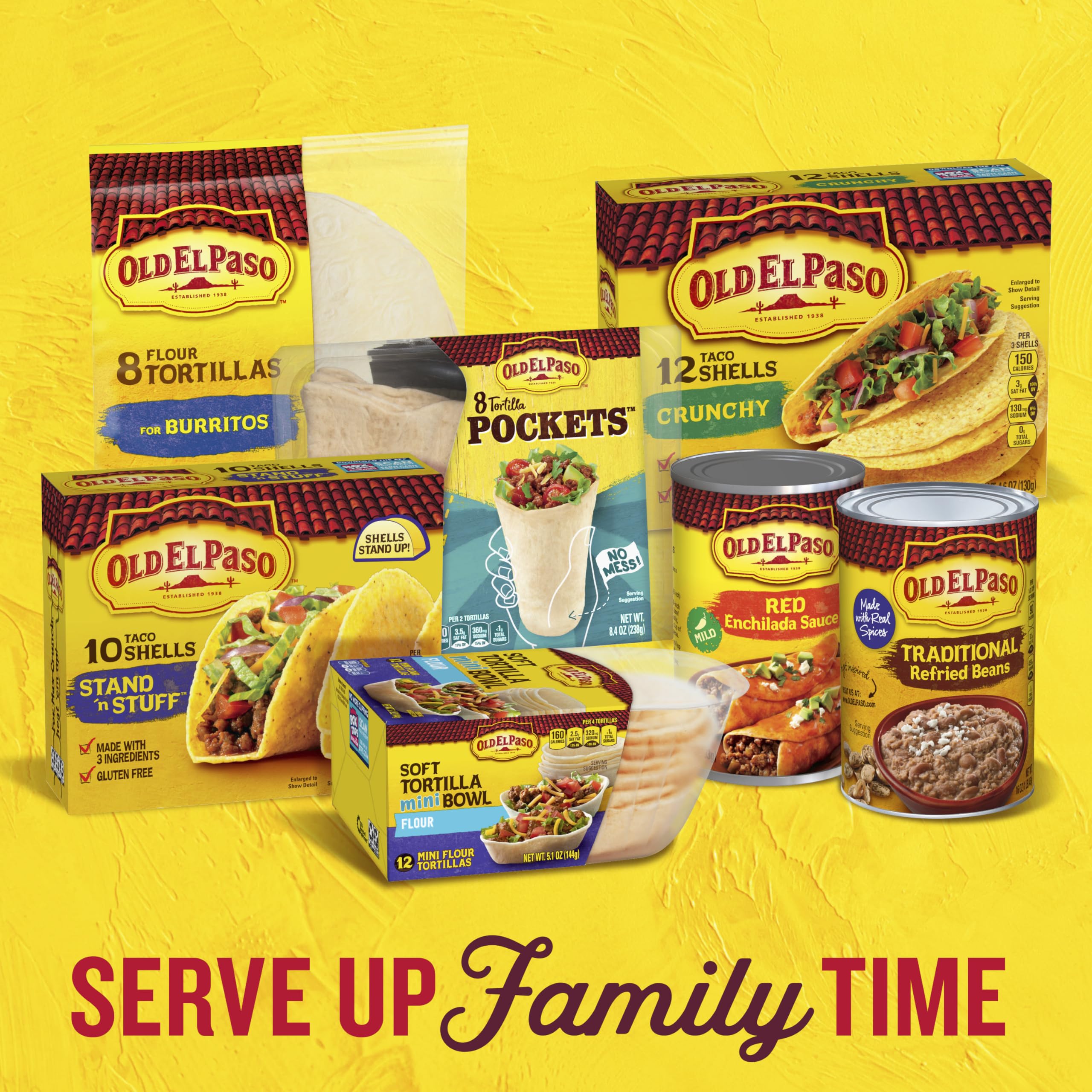 Old El Paso Cilantro Lime Rice in a grocery store aisle display