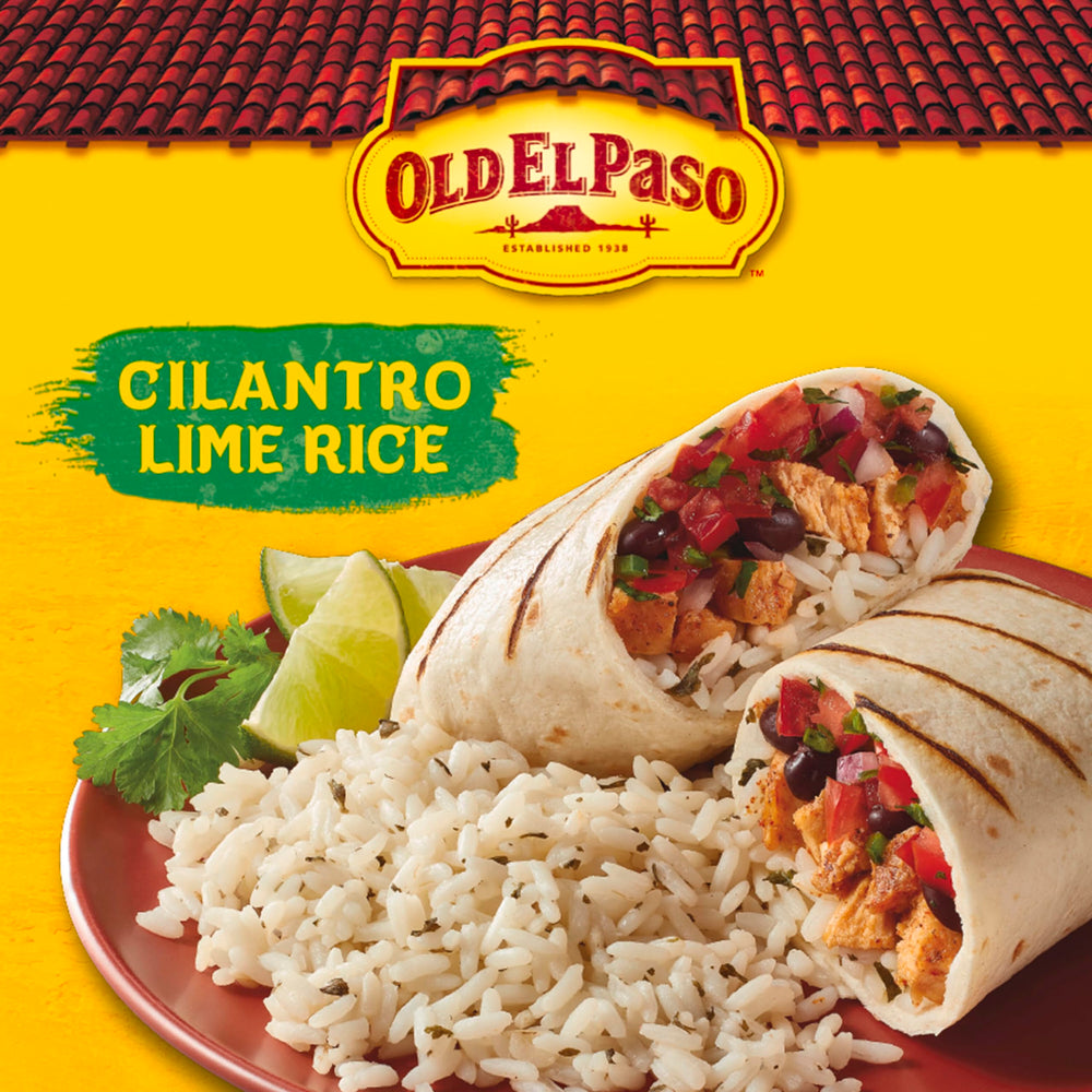 Microwave preparation of Old El Paso Cilantro Lime Rice