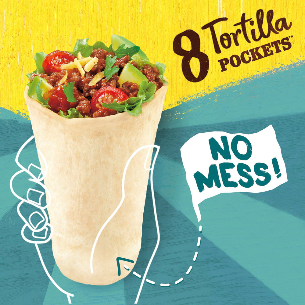 Old El Paso Flour Tortilla Pockets warm and fill for quick, tasty fillings