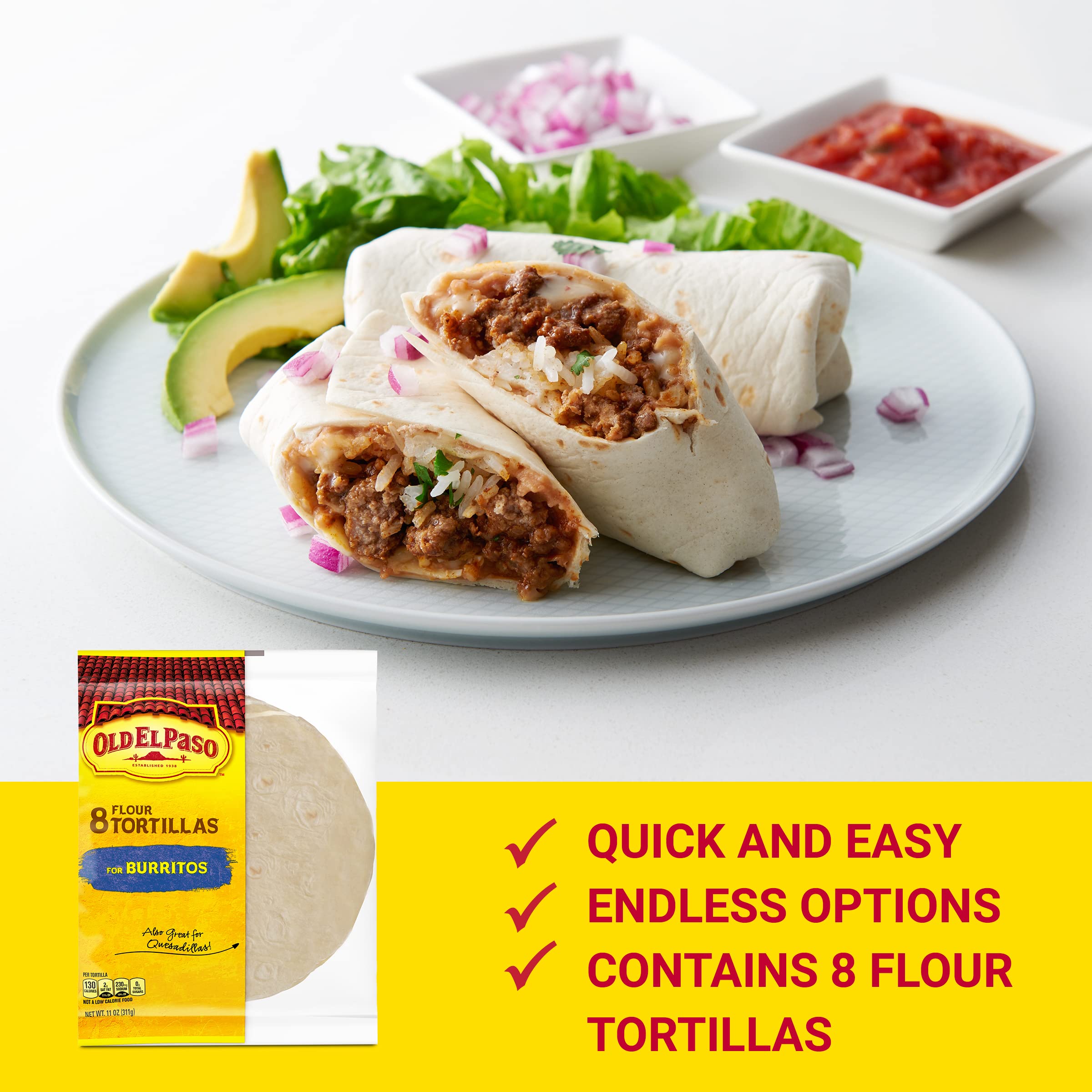 Old El Paso pack of six keeps pantry stocked for meals.