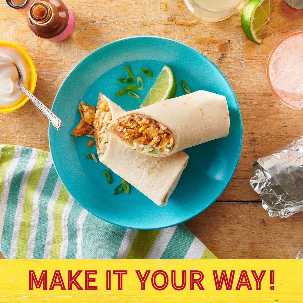 Old El Paso shelf-stable tortillas stay fresh in the pantry for easy access.