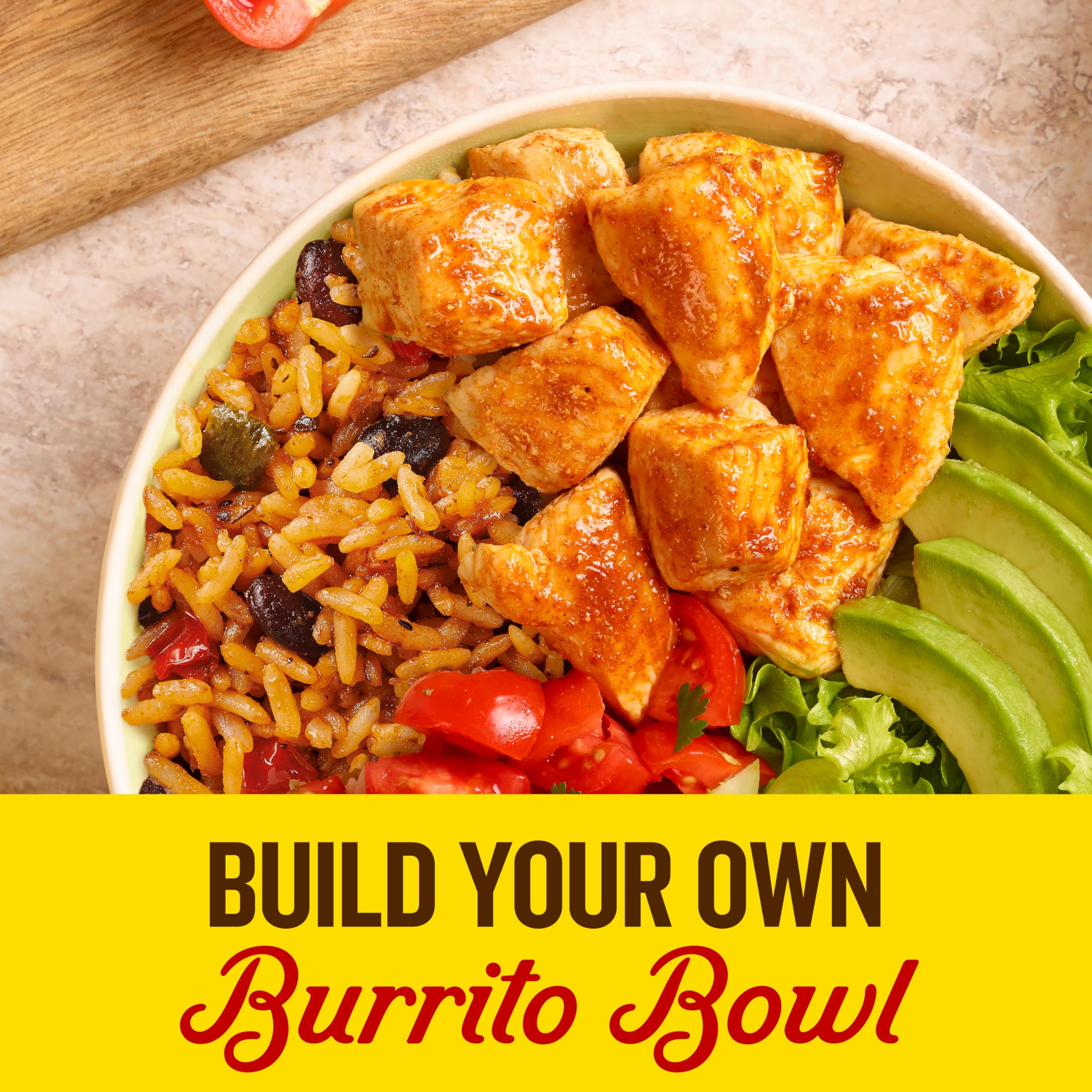 Rice with beans on a plate demonstrates versatile side or main component.