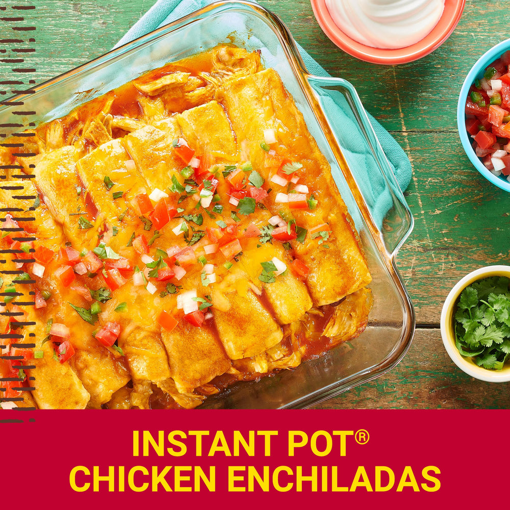 Old El Paso sauce pairs with queso for a cheesy enchilada twist.