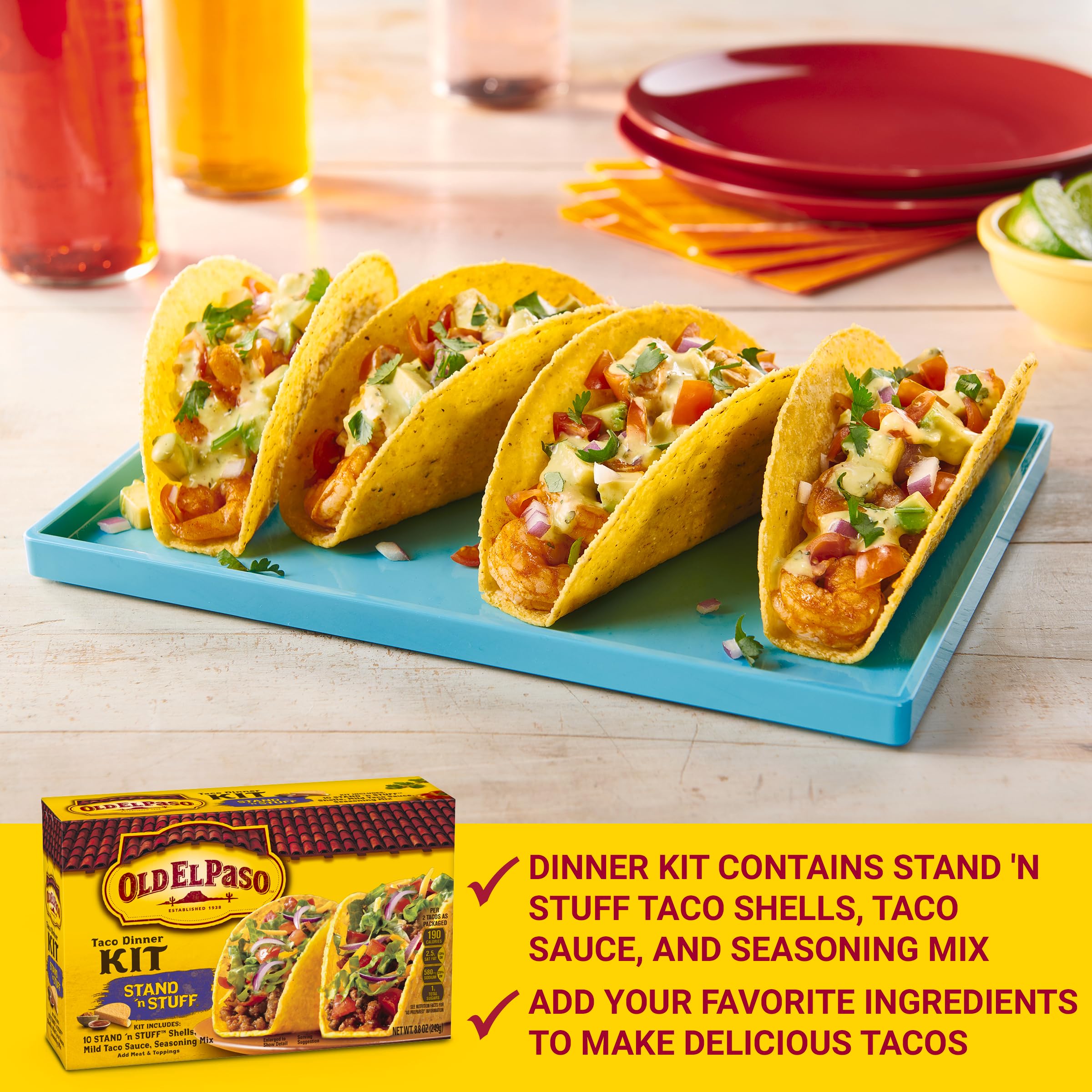 Old El Paso Seasoning Mix packet for quick, flavorful meat.