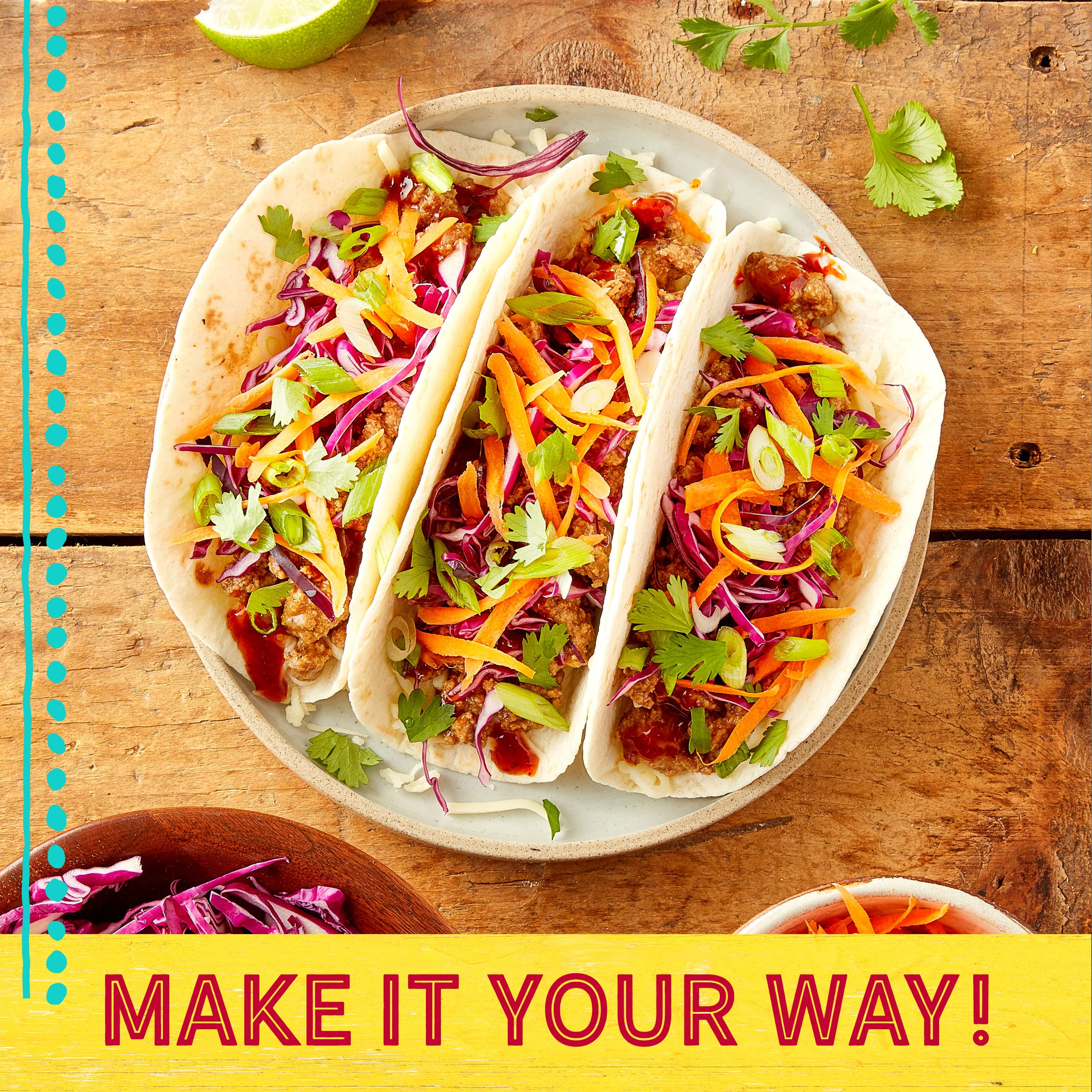 Old El Paso ingredients ready for simple weeknight tacos.