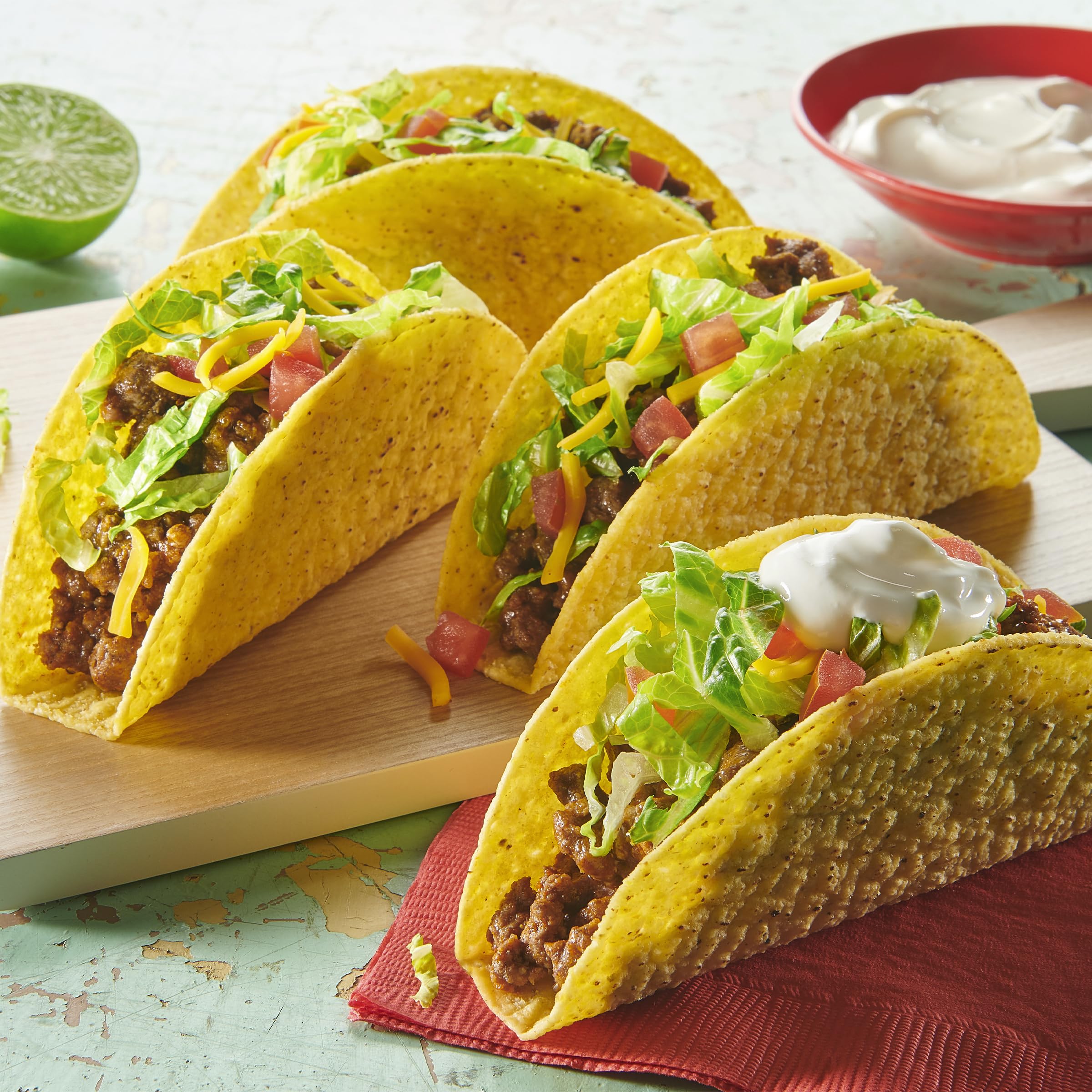 Three-ingredient gluten-free recipe in Old El Paso shells.