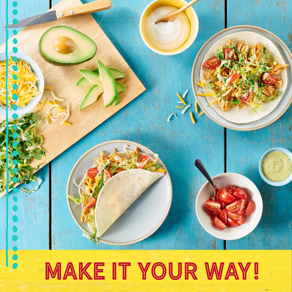 Old El Paso taco bar setup invites customizable toppings
