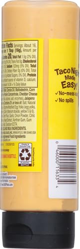 Old El Paso creamy queso on tacos adds velvety richness.
