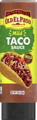 Old El Paso Mild Taco Sauce bottle cap prevents drips during serving