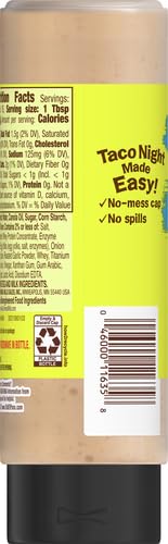 Old El Paso Zesty Ranch on tacos image suggests versatile flavor topping at dinner.