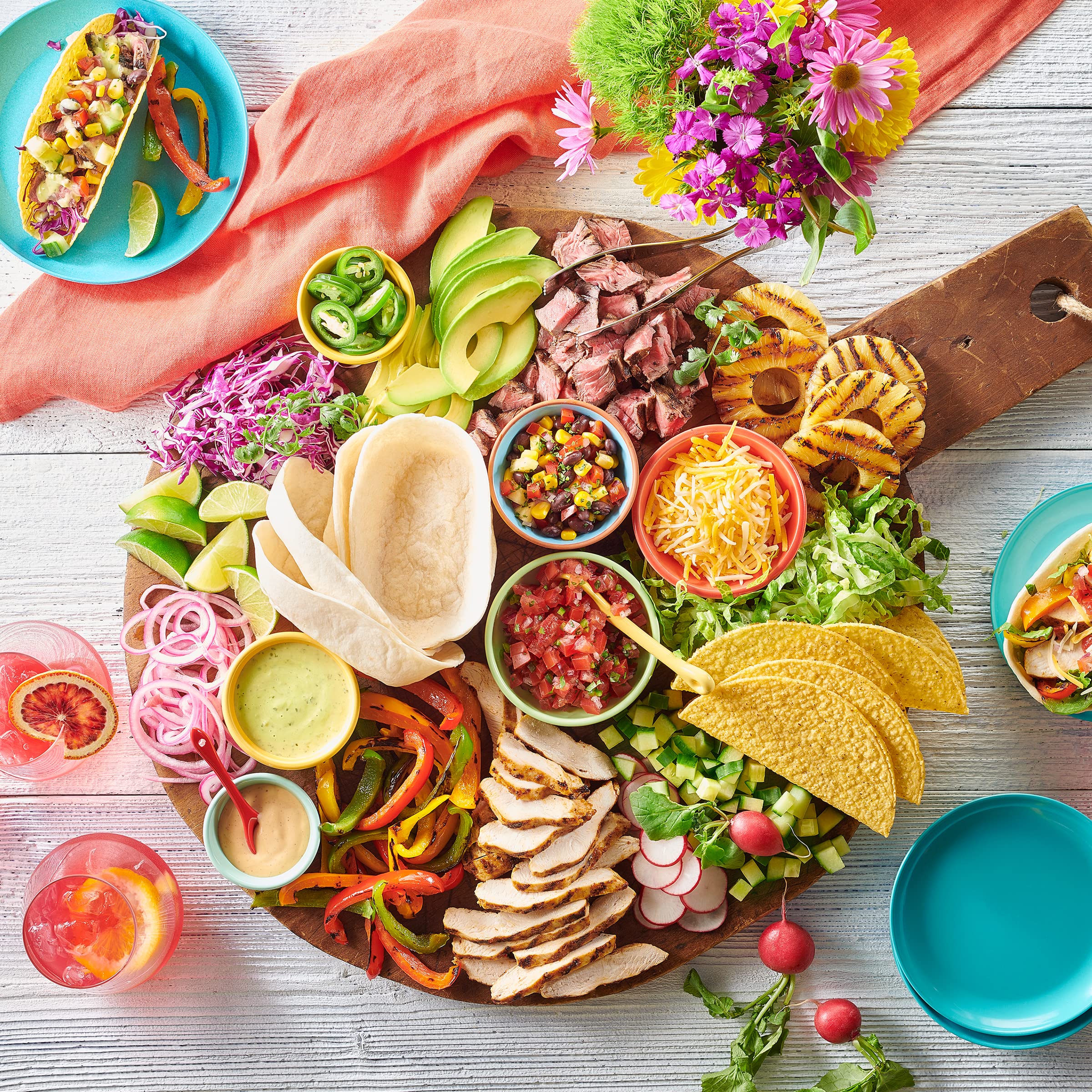 Old El Paso taco seasoning mix for cohesive taco night flavor.