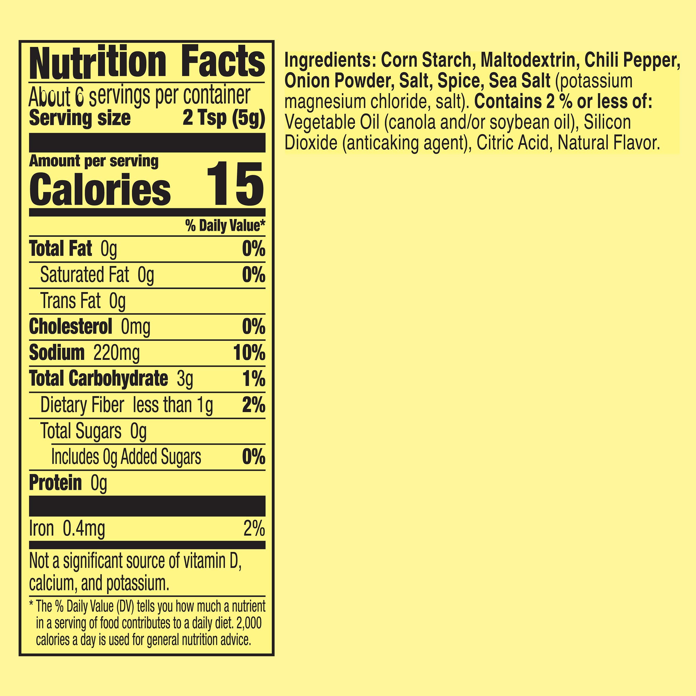 Old El Paso seasoning pack close-up highlighting gluten free formula.