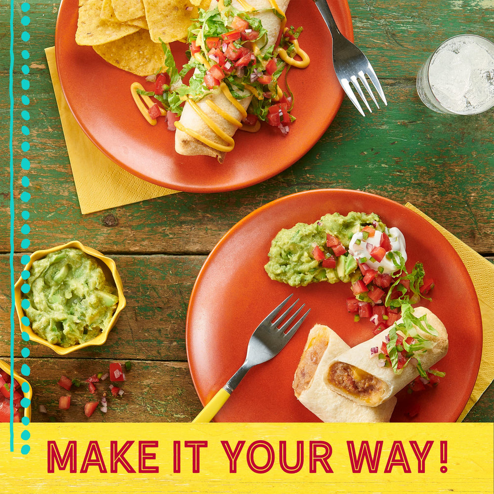 Old El Paso Traditional Refried Beans plated as a creamy side or base.