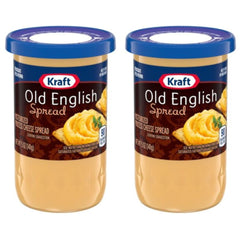 Old English Cheese Spread on crackers to elevate a snack plate