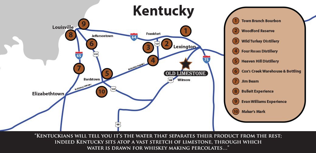 Kentucky-origin Old Limestone water from limestone aquifer
