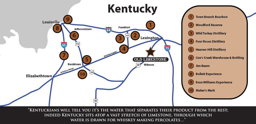 Kentucky-origin Old Limestone water from limestone aquifer