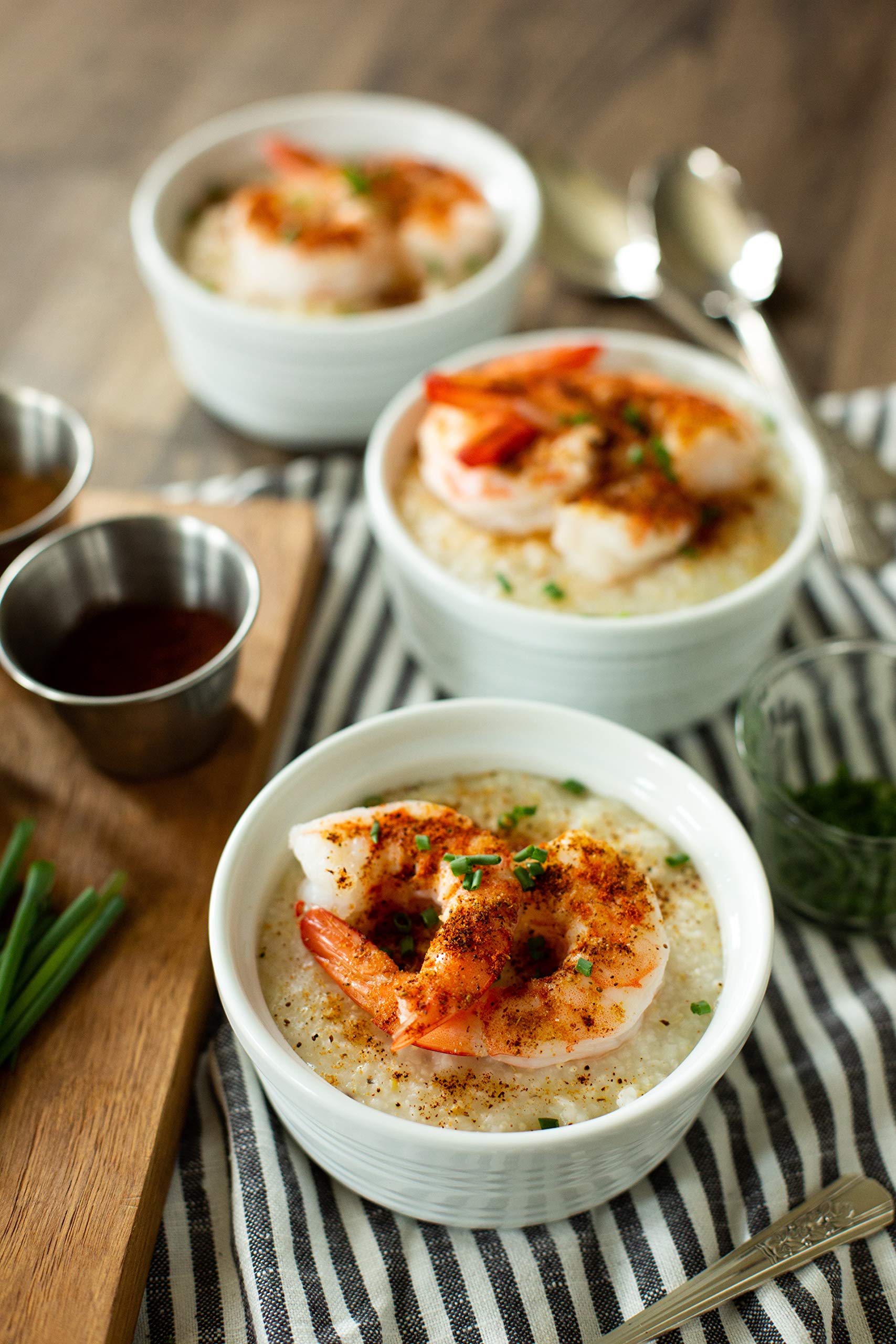 Old School Brand southern-classic grits ready to pair with butter and toppings.