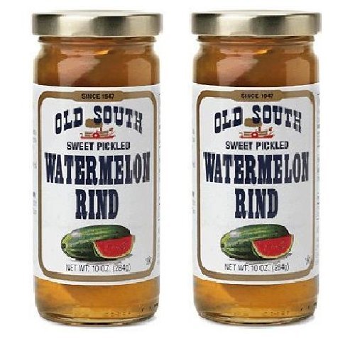 Old South Watermelon Rind Pickled Sweet jar for a tangy, gluten-free snack and versatile flavor boost.