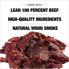 Old Trapper Hot Spicy Jerky gym bag snack on the go