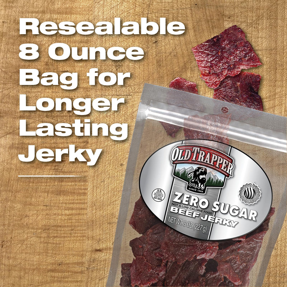 Old Trapper jerky during snack time for savory satisfaction.