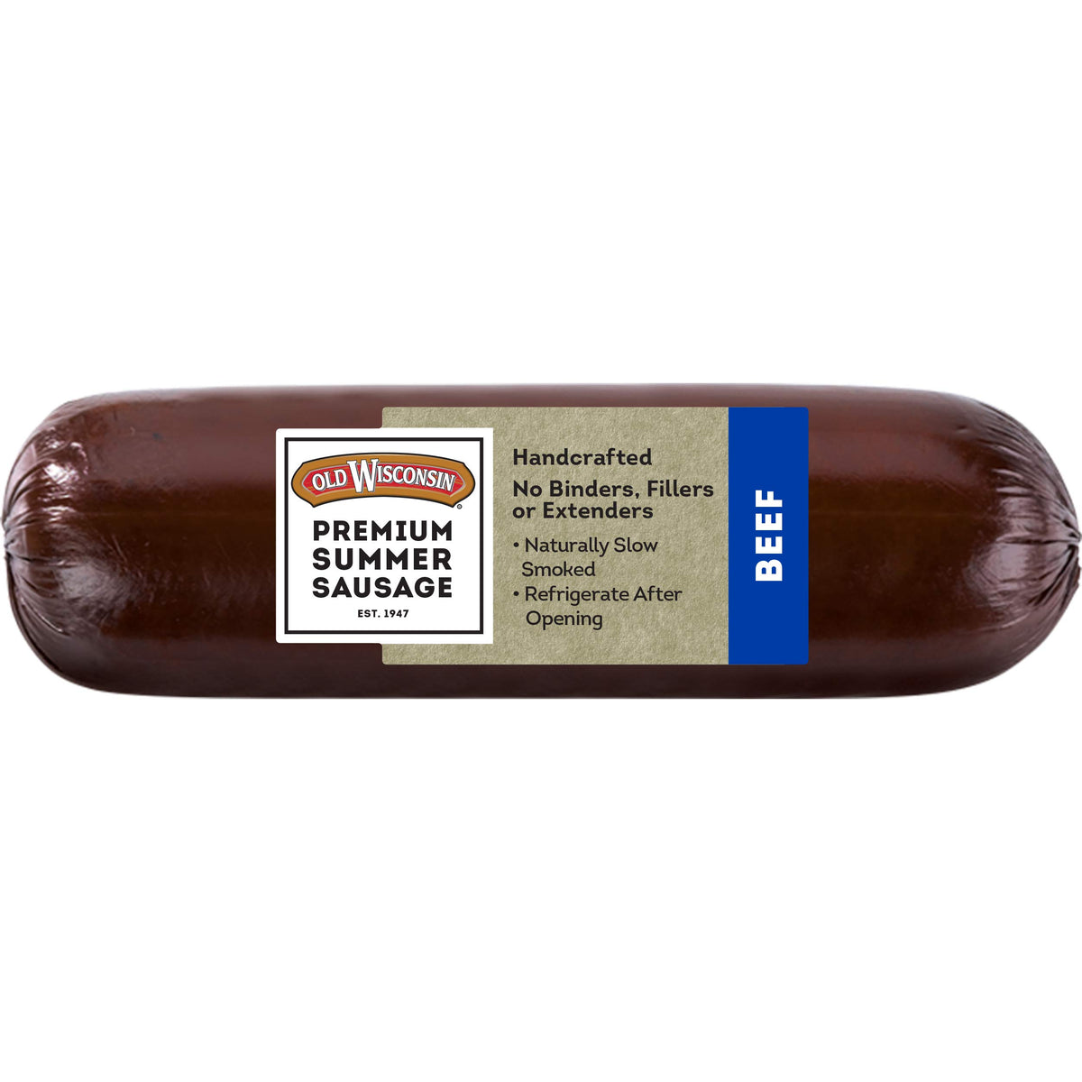 Old Wisconsin Beef Summer Sausage pack ready to eat