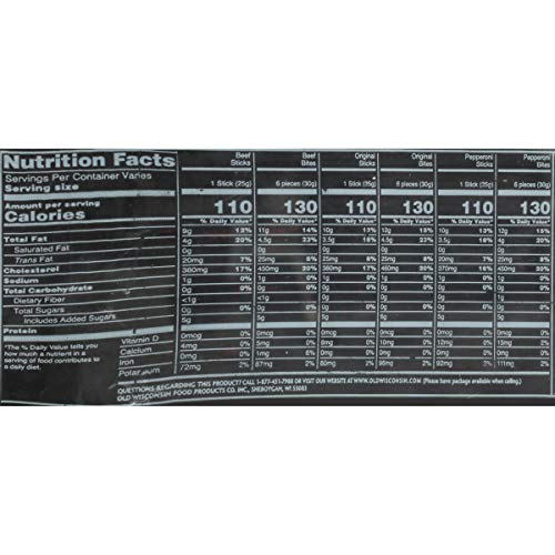 Old Wisconsin gluten-free beef sticks suitable for gluten-sensitive diets.