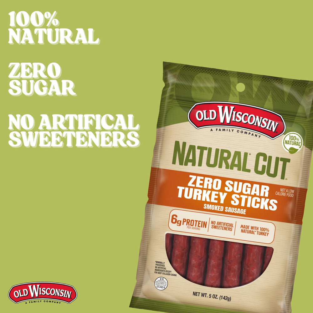 Old Wisconsin turkey sausage snack stick ready-to-eat protein boost