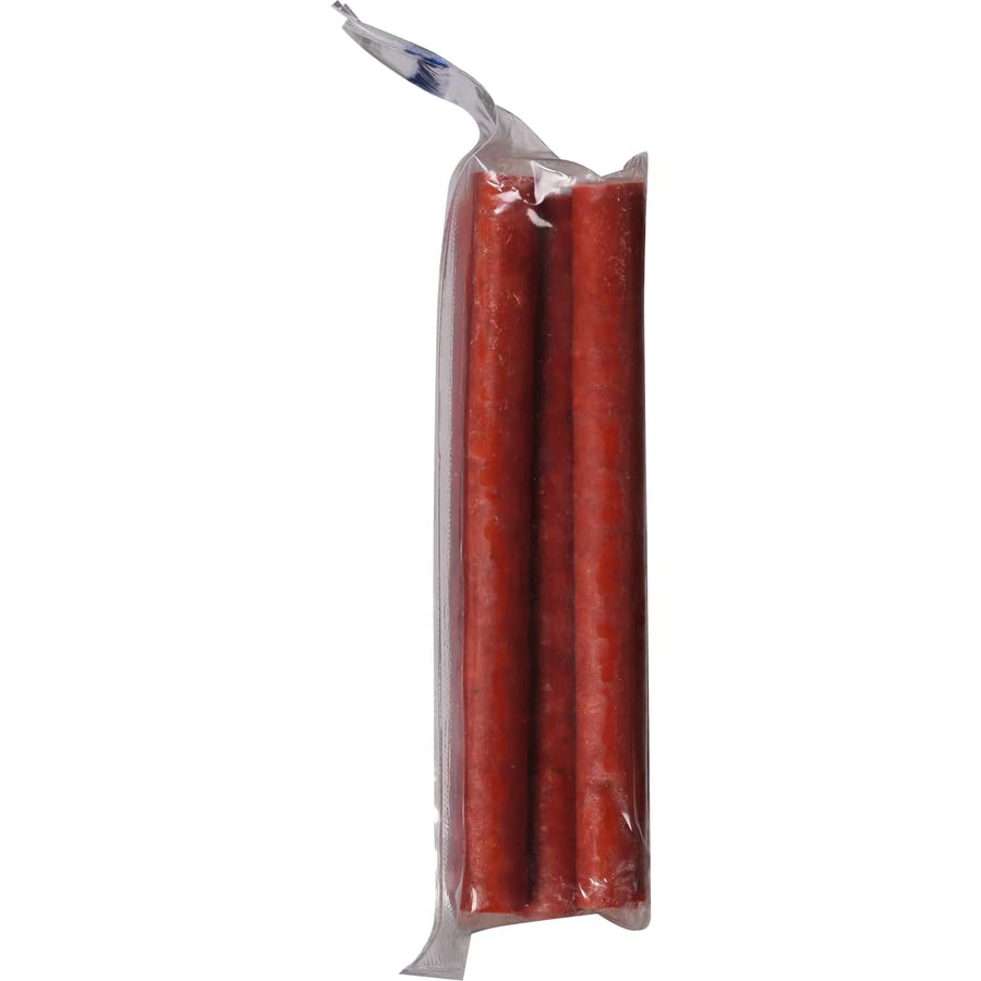 Old Wisconsin sausage snacks on the go beside gym bag for a high-protein snack.