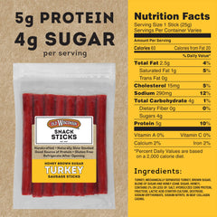 Old Wisconsin turkey snack sticks ready-to-eat paleo-friendly snack