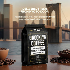 OLDE BROOKLYN COFFEE grind-ready beans for precise brew