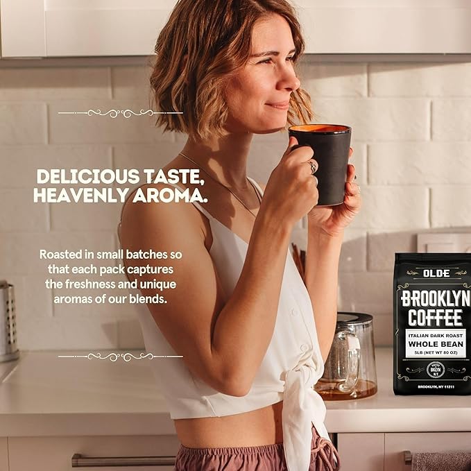 OLDE BROOKLYN COFFEE small-batch roast ensures peak freshness