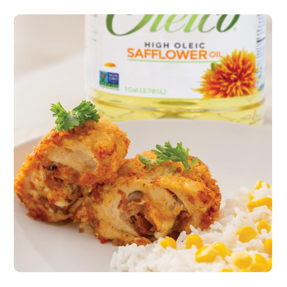 Oleico safflower oil ideal for high-heat cooking and pan searing