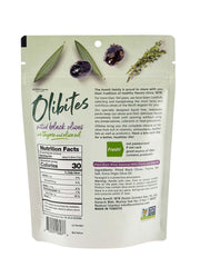 Olibites olives served on a plate for convenient snacking at gatherings