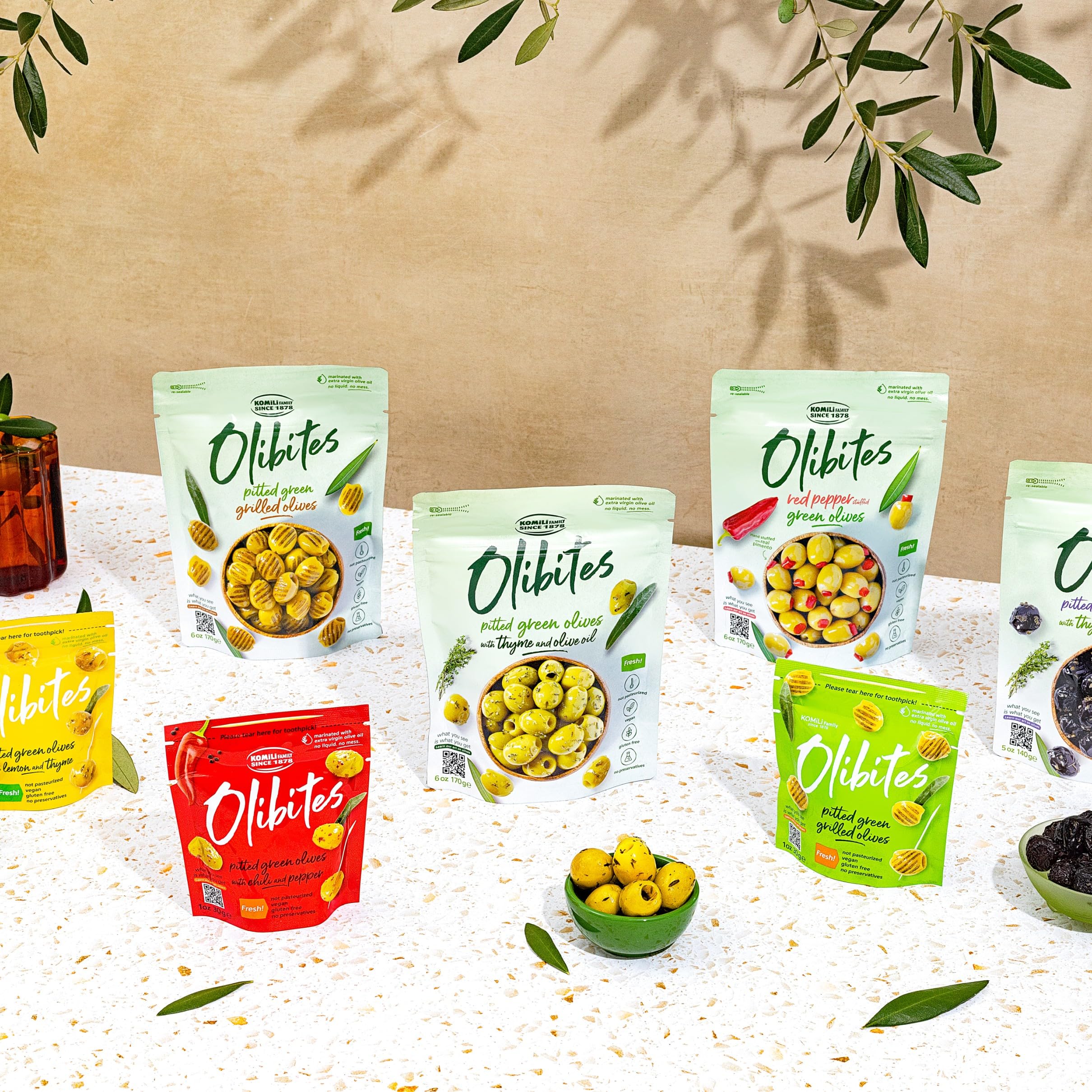 Olibites vegan gluten-free olives suitable for many diets