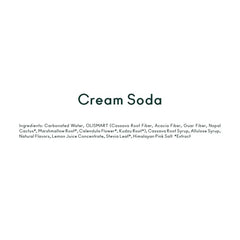 OLIPOP Cream Soda glass with foam highlighting refreshing texture and aroma.