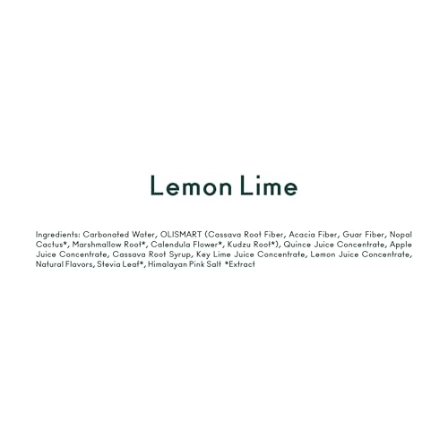 OLIPOP Lemon Lime 12-pack stacked for pantry storage and easy access.