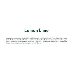 OLIPOP Lemon Lime 12-pack stacked for pantry storage and easy access.
