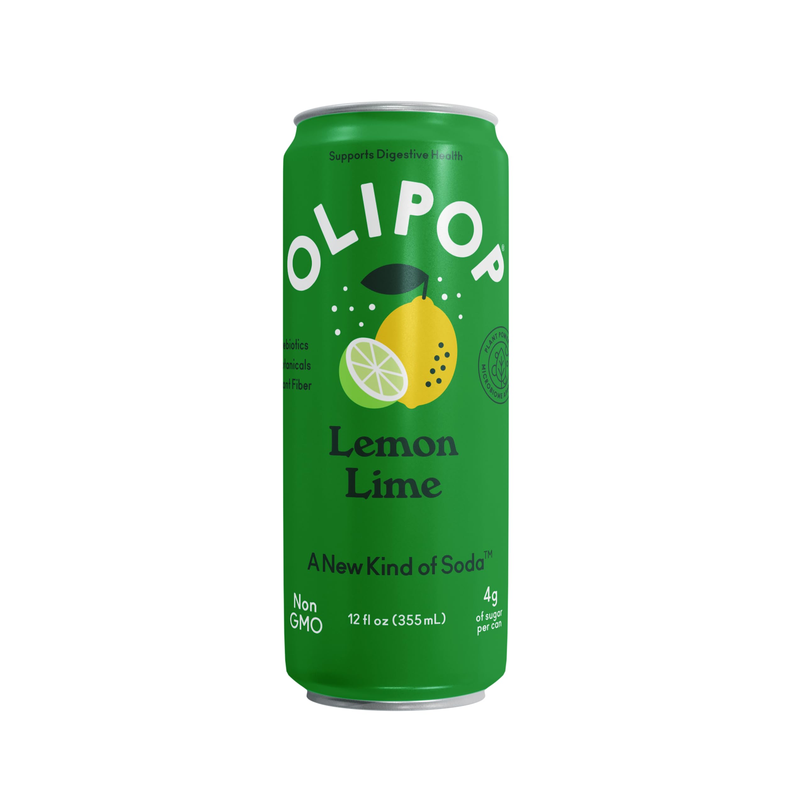 OLIPOP Lemon Lime pantry-pack on shelf for convenient everyday refreshment.